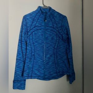 lululemon define jacket, size 12, blue space dye